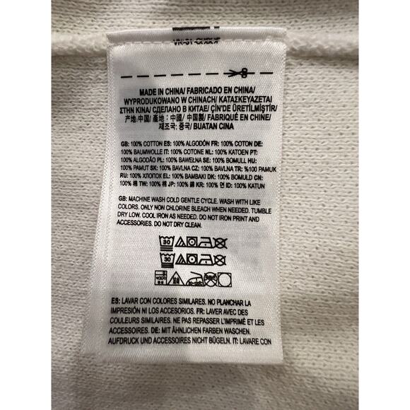 Vintage Vans Womens Cream Embroidered Floral Cardigan Button Up Sweater Size M/L - Picture 8 of 11